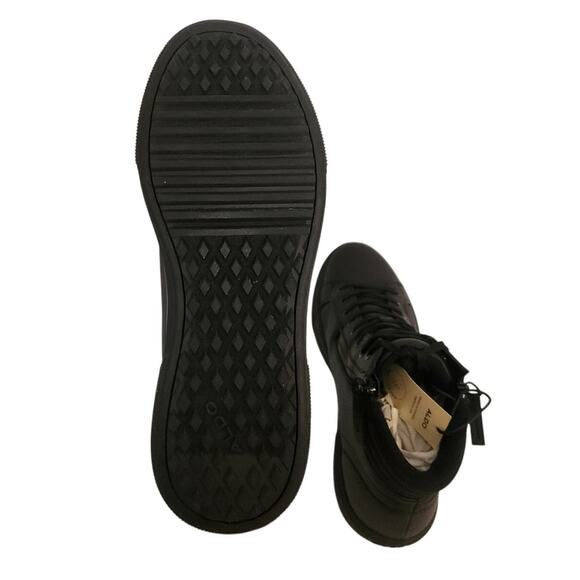 ALDO Men’s Preralithh Leather Ankle Boots Black 9.5 - Picture 11 of 11